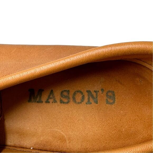 MASON’S Tan Leather Vintage Chukka Lace Up Loafer Size 9 - Picture 5 of 15